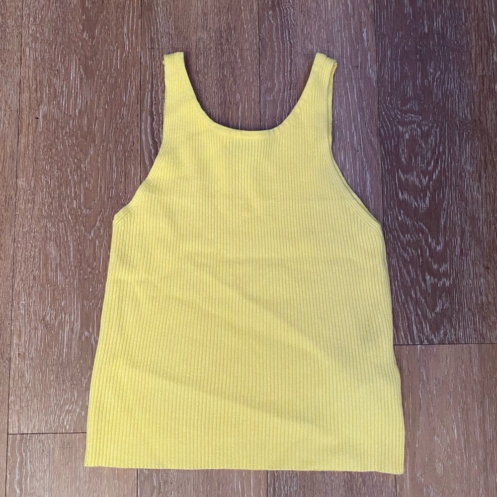 Cute and simple yellow tank top.